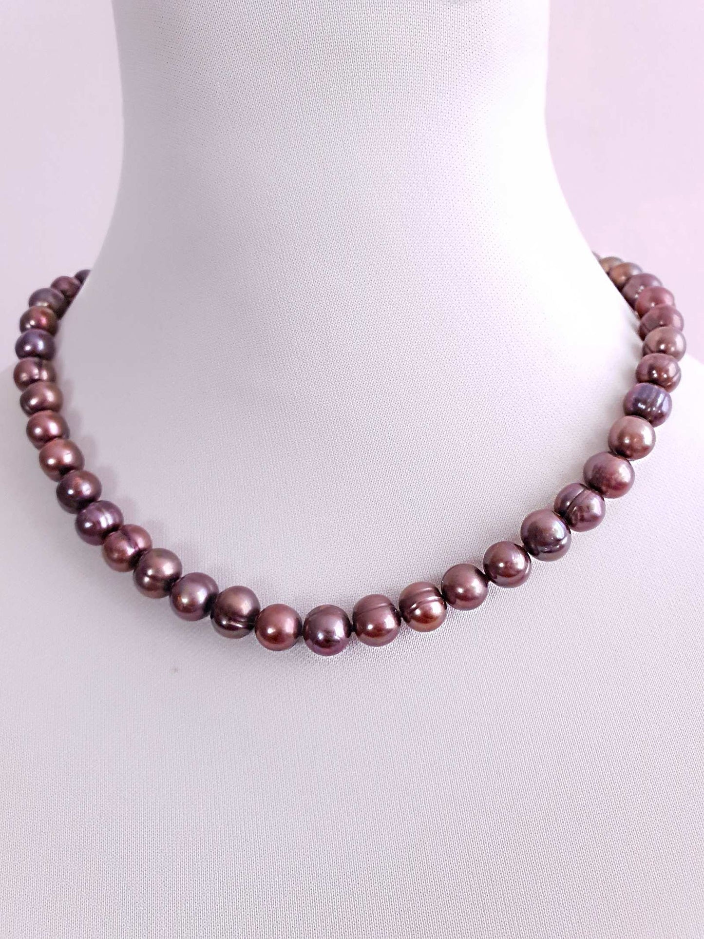 Pre-Loved Chocolate Brown Japanese Freshwater Pearl Necklace