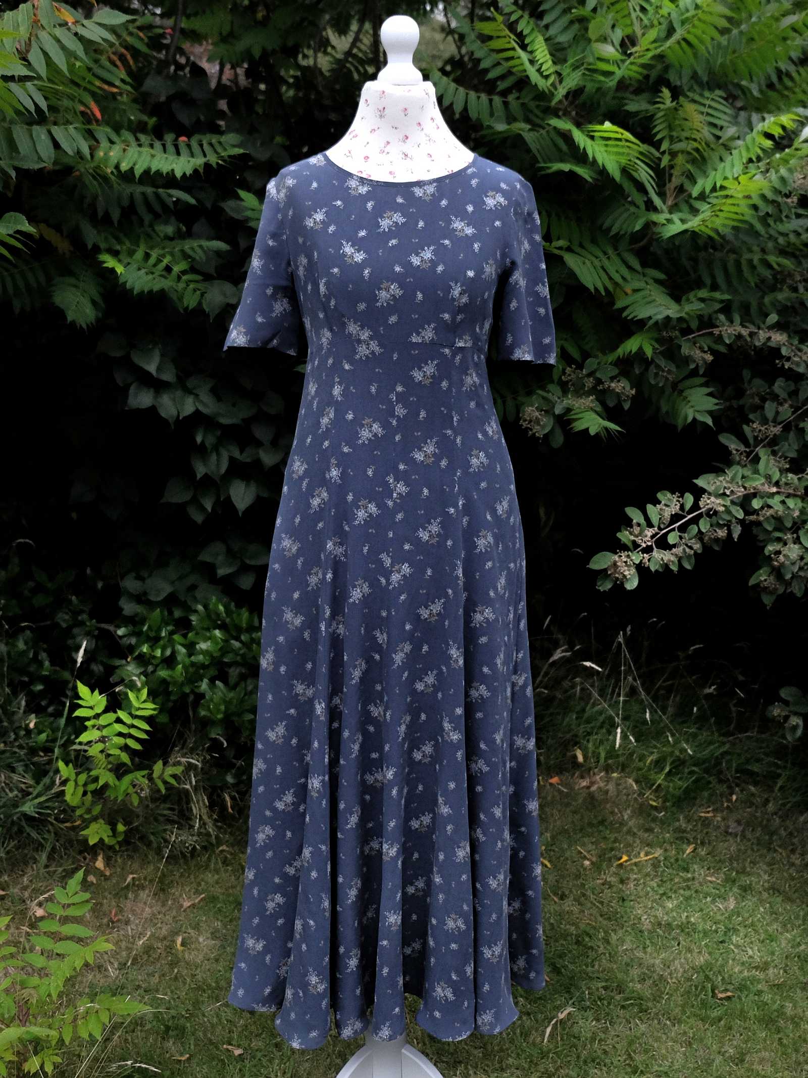 Laura ashley blue dress best sale