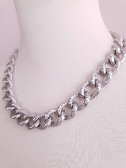 Y2K Storm Chunky Curb Chain Link Stainless Steel Necklace